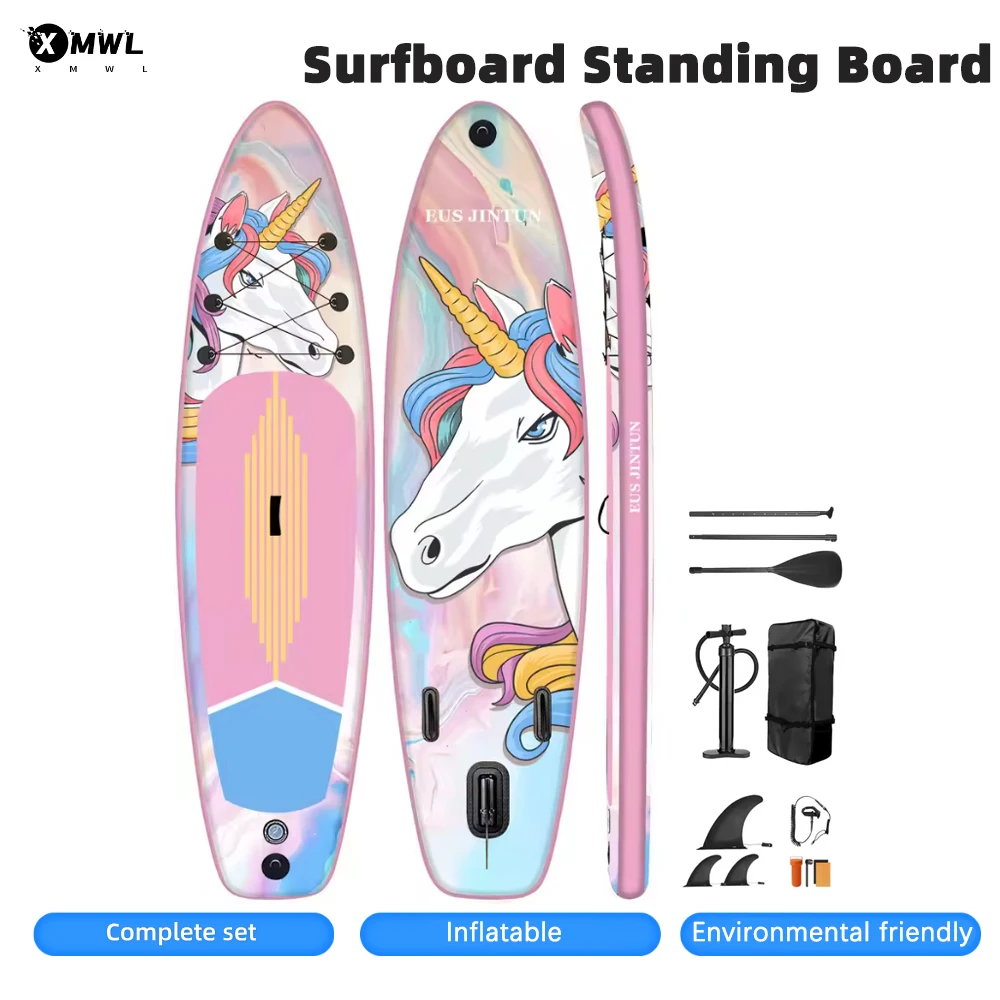 

Multiple Logos Multiple Sizes Inflatable Sup Board Surfing Standing Surfboard Surf Paddle Board For Water Sports