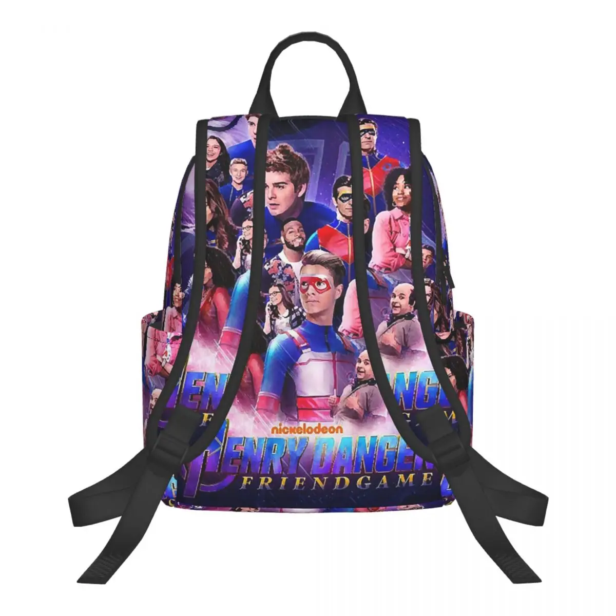 Captain Henry And Kid Danger Student Backpack School Bag Hiking Travel Daypack for Men Women Bookbag Shoulder Bags