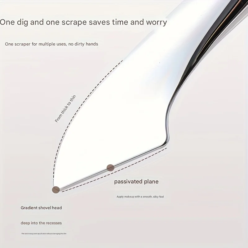 Pincel de base de ponta dupla, cerdas de nylon macias com raspador embutido, alça antiderrapante para aplicação impecável, ferramenta de maquiagem, 1 peça