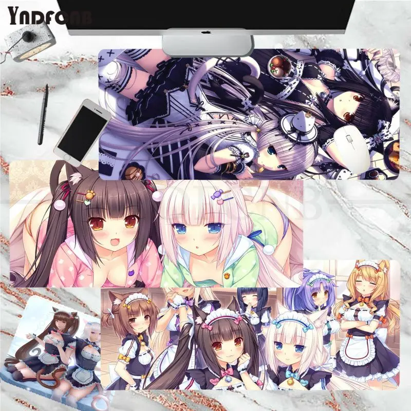 Nekopara  Mousepad New Rubber Mouse Durable Desktop Mousepad Size for Game Keyboard Pad for Gamer