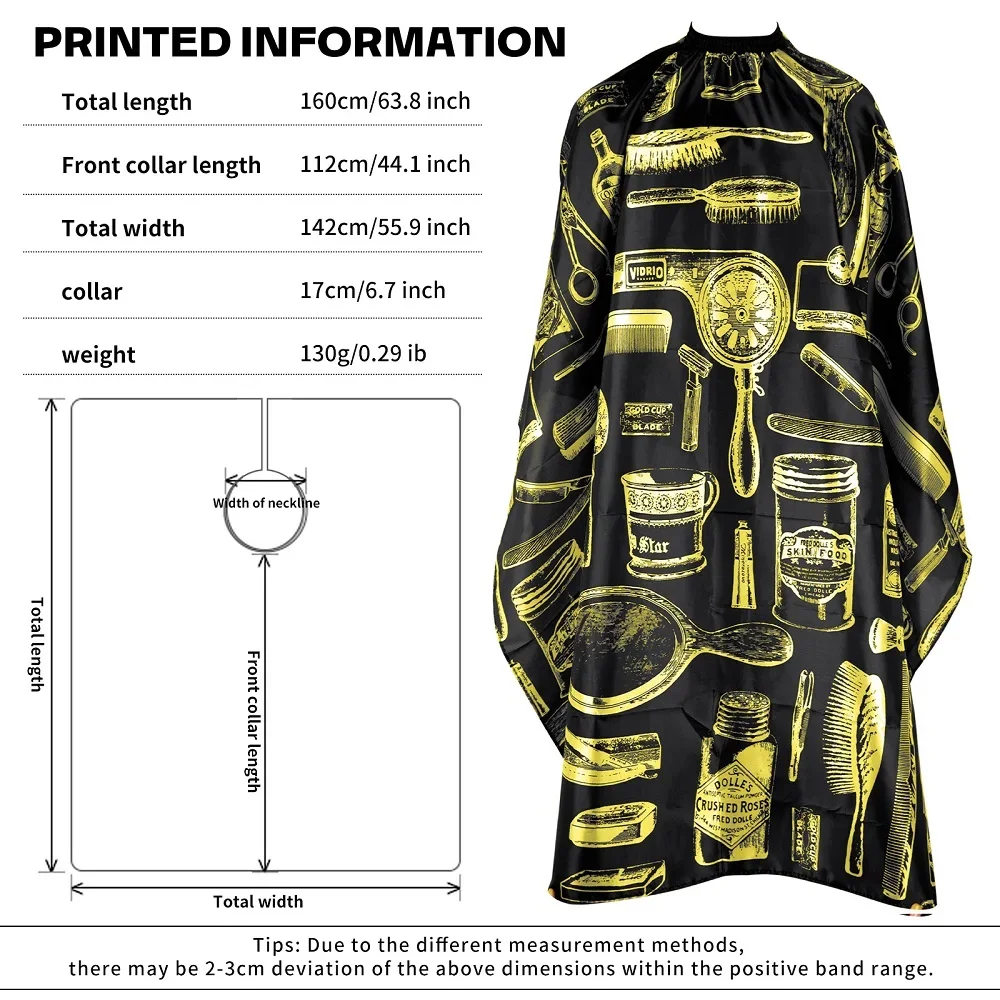 Barber Apron Waterproof Haircut Apron cape Haircut Cover Salon Hairdresser Hairdresser Haircut Cover Colored Apron Styling Cloth