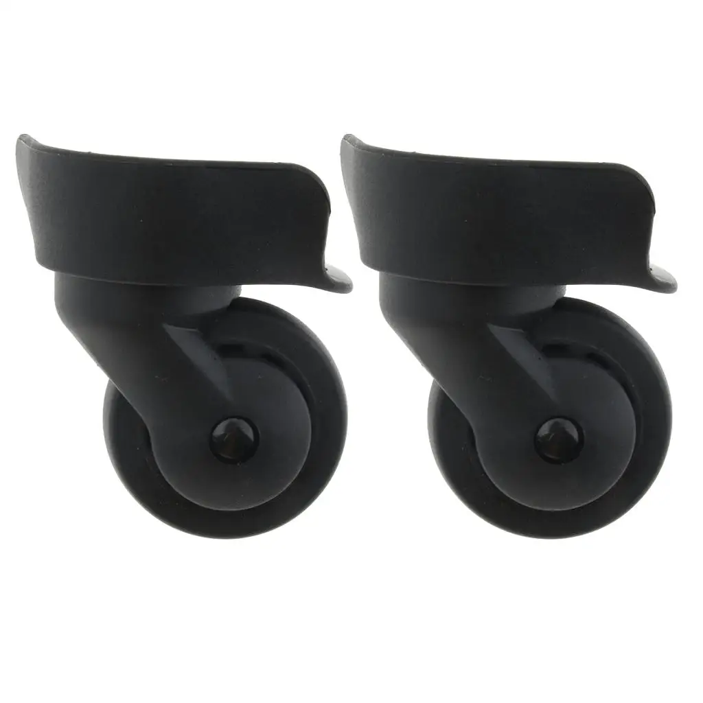 Preto Bagagem Swivel Wheels Substituição, Esquerda e Direita, DIY, A65-Size L, 2x