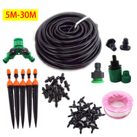 5-30m DIY Auto Drip Irrigation System Automatic Garden Watering Micro Sprinklers Nozzle Kits Plant Veg Water Irrigazione D3