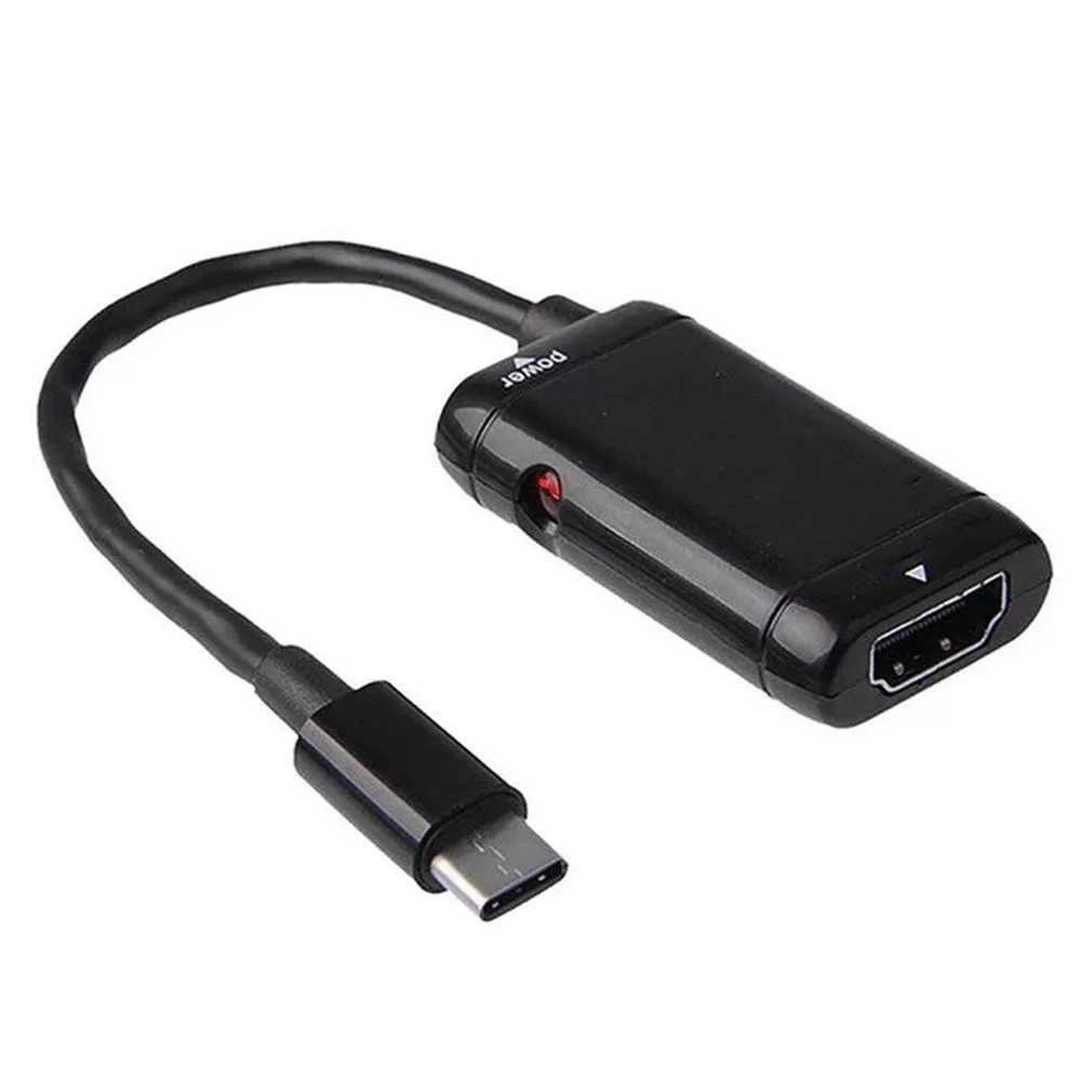 USB 3.1 Type C naar HDMI-compatibele adapter USB C mannelijk naar HDMI-compatibel vrouwelijk converterkabel voor Android-telefoontablet