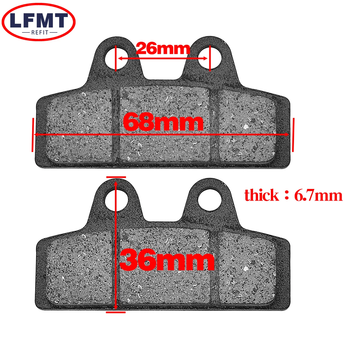 Motorcycle Scooter Brake Pads For Citycoco Halei Scooter Spare Parts original accessories Chinese Tailg 50cc Rear Brake Pads