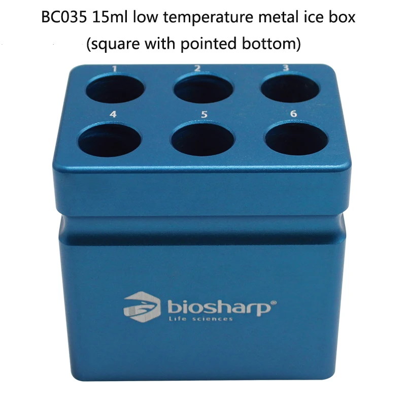 Biosharp Low Temperature Metal Ice Box Laboratory PCR Centrifuge Tube Rack Pre-cooled Metal Plate 0.2/1.5ml/15ml/50ml