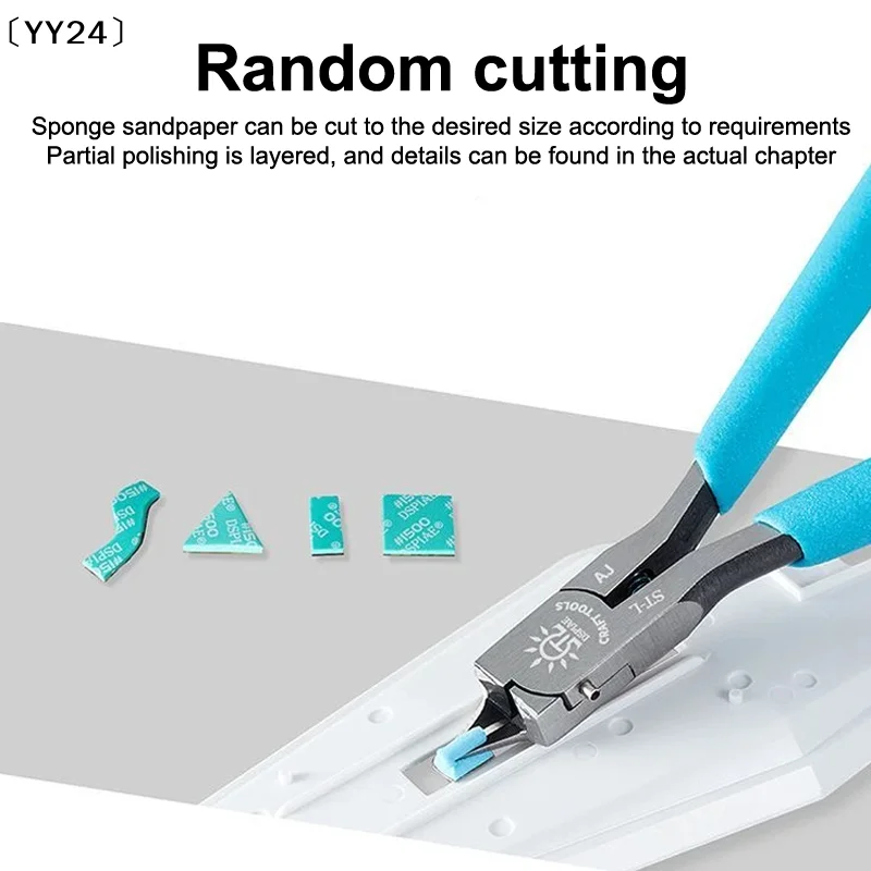 〔YY24〕SS-S01 Or SS-S02 Sanding Sponge Set For Model Combo Arc Grinding Polishing Sandpaper Making Tool Sanding Paper