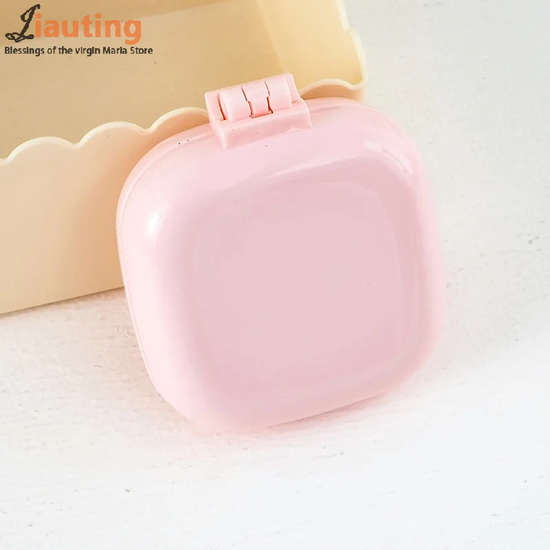 لطيف الحلوى الملونة وسادة هوائية مشط صغير الحجم السفر المحمولة تدليك مشط للطي مرآة مشط المرأة فرشاة شعر أداة التصميم #1