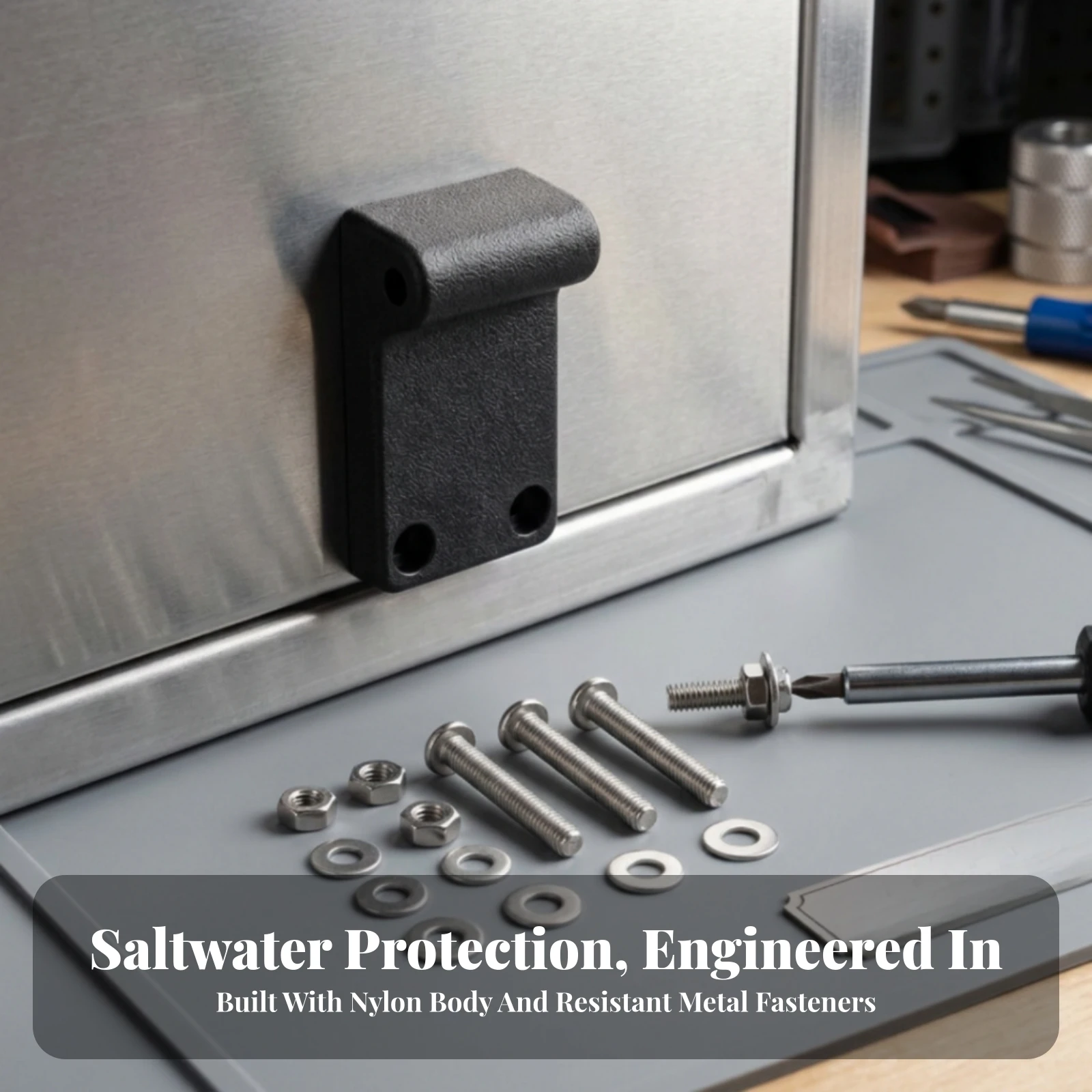 Downrigger Mounting Bracket Angled Downrigger Bracket Mounting Block with Hardware Slim Secure for Anglers view 2