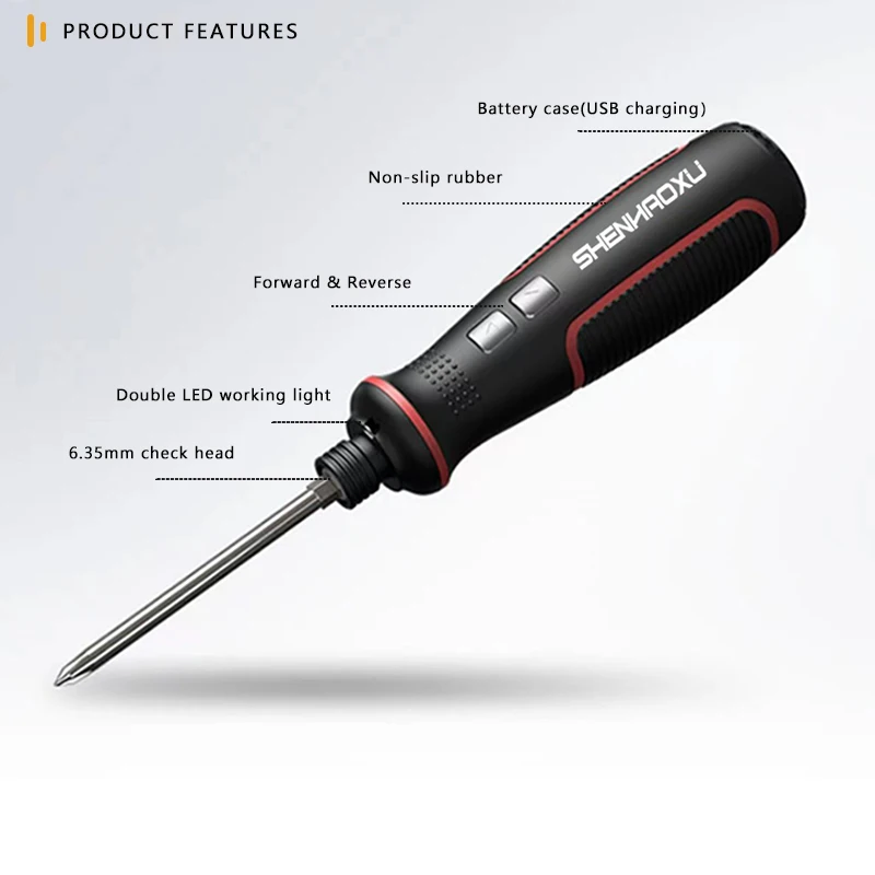 Imagem -03 - Mini Chave de Fenda Elétrica com Bateria de Lítio 4.2v 2000mah Led Super Torque Mini Broca Substituir Chave de Fenda Tradicional Ferramentas Elétricas