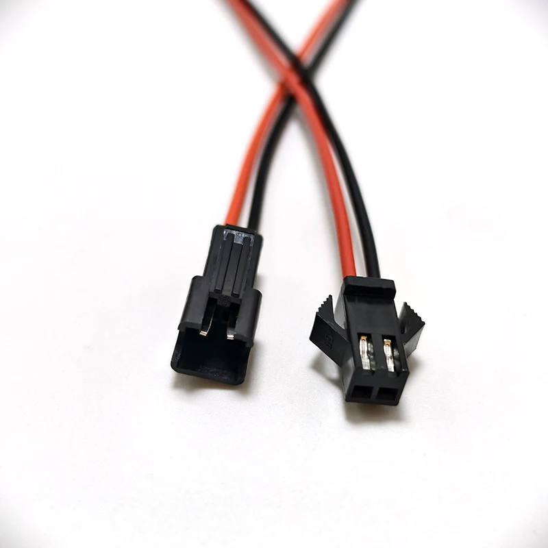 1Pairs 15cm SM 2P Male Female Connector Wire  JST‑SM Plug Cable for LED Lamp RC Battery DIY Electrical Project