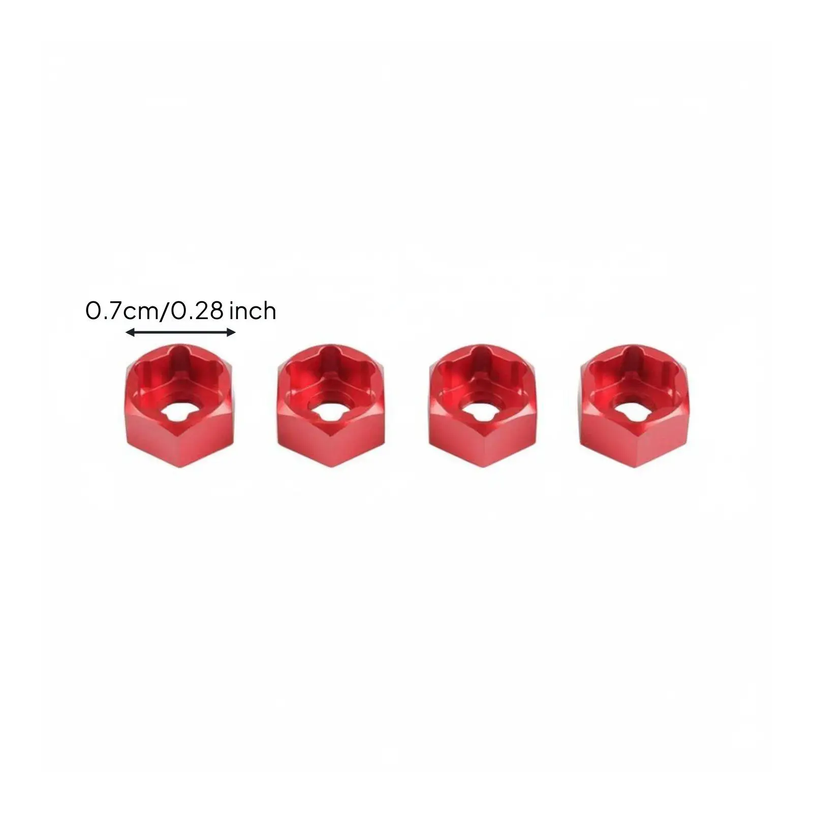 Aluminum Alloy Adapter Precision Hex Coupler for RC Car 4x4 for SCX24 and WPL
