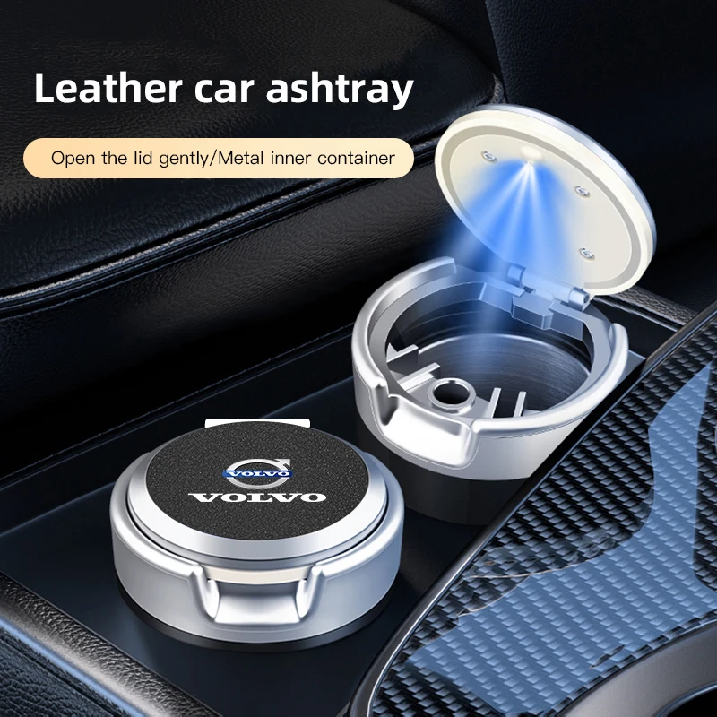 

Volvo Car Interior Ashtray Smoke Ashes Storage Cup Accessories For Volvo XC90 V90 V60 XC60 V40 EC40 EX40 S80 S60 S90 C40 XC40 V7