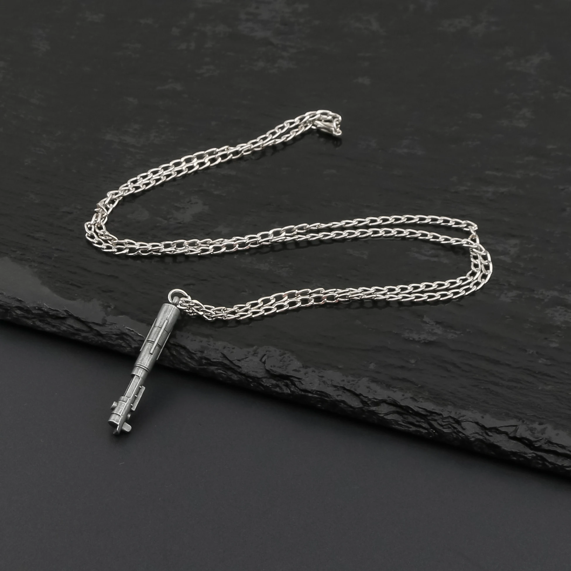 TXQSABER Mini Lightsaber Necklace Metal Pendant