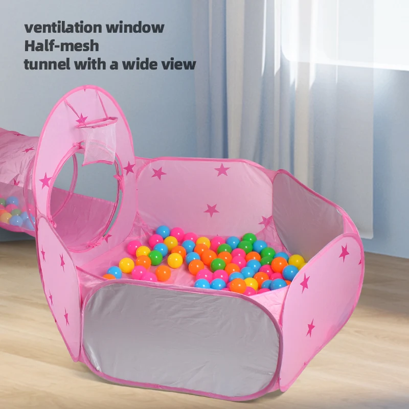 خيمة اللعب الخارجية للأطفال، نفق اللعب - حمام سباحة كروي للأطفال - يورت، لعبة صاروخ الفضاء، لعبة ترفيهية لمرح الأميرة الجنية، مساحة سرية للأطفال، ألعاب الشاطئ والعشب، هدية مثالية للعطلات، كرات المحيط، لا تشمل