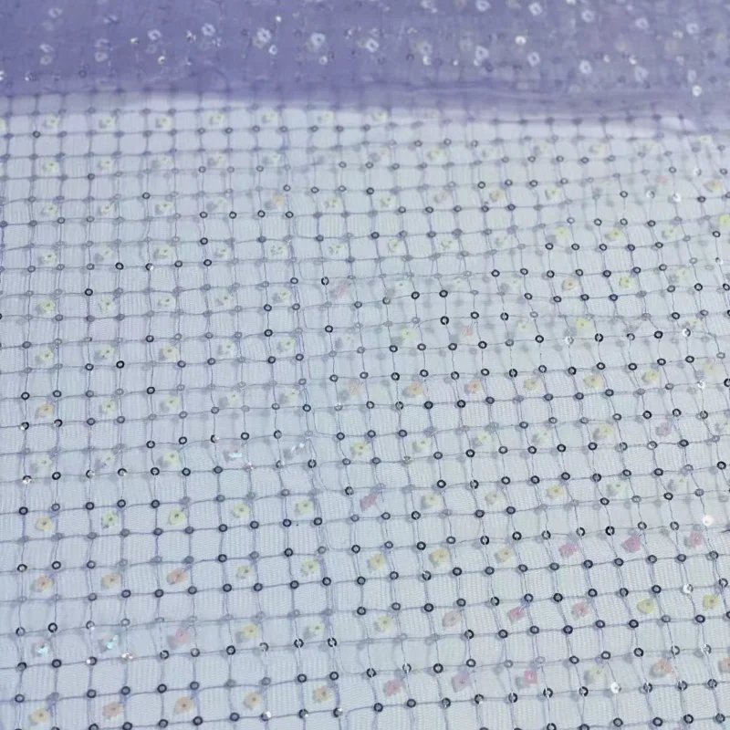 

Мелкая сетчатая ткань с пайетками и вышивкой для рукоделия, шитья, фоновых элементов, дизайнерских аксессуаров, одежды и модных тканей