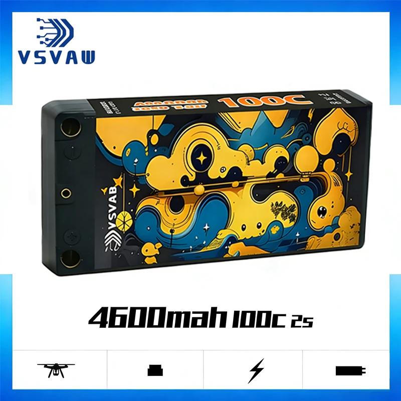 

Upgraded 100C GNB 7.6V 4600mAh Lipo Battery For RC Racing Cars Four Drive Off-Road Spare Parts HV 2S Battery