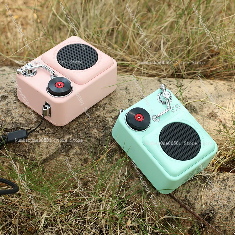 

Bluetooth Speaker Retro Gramophone Portable Outdoor Mini Sound Box Gift
