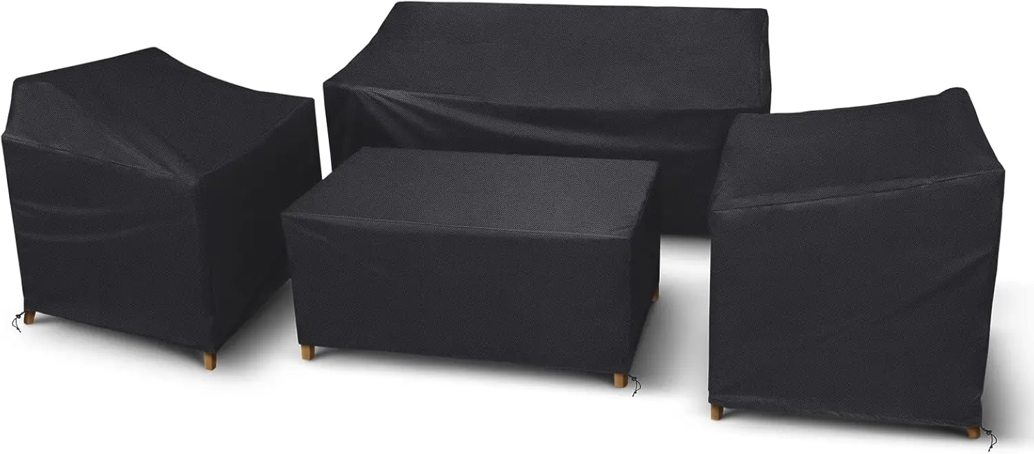 

Waterproof Windproof Outdoor Furniture Cover Set with Buckle Straps for Patio Couch, Chairs, and Table