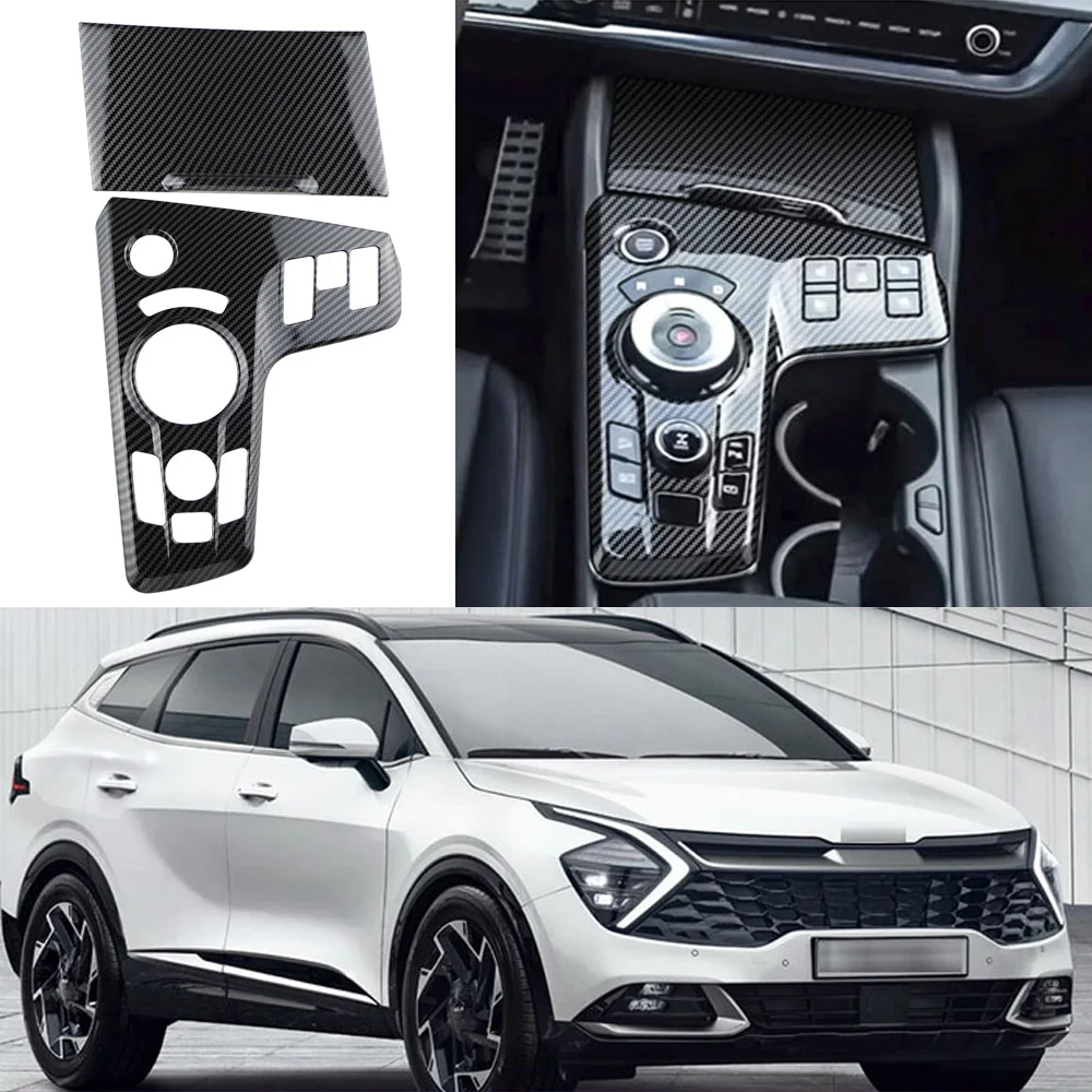 

Для KIA Sportage NQ5 2022 2023 2024 левая ручка переключения передач, крышка панели, наклейка на центральную консоль, украшение, 2 шт., аксессуары для отделки
