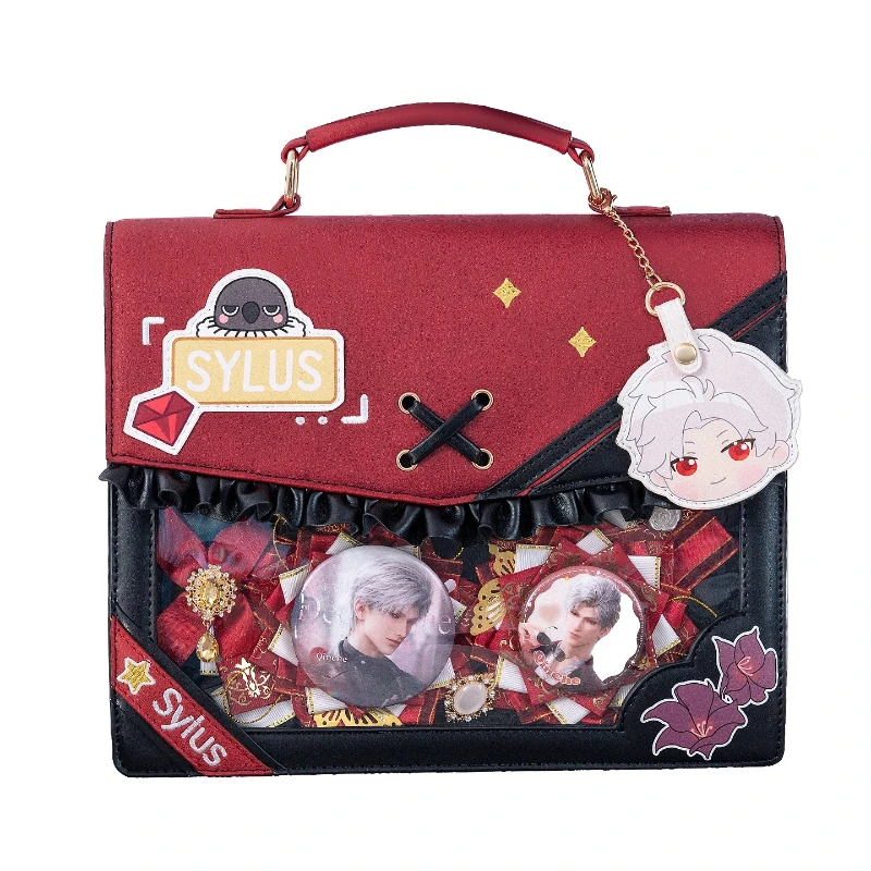 

IN STOCK Sylus Itabag Game Love and Deepspace Cosplay Shoulder Bag Big Capacity Backpack PU Leather JK Handbag Doujin Gift