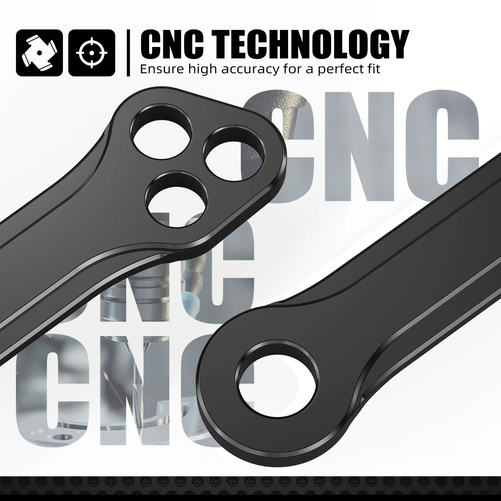 NICECNC Adjustable Lowering Drop Link Kit For Suzuki DRZ400 E S SM DRZ400E DRZ400S DRZ400SM DRZ 400E 400S 400SM 2000-2024 Black
