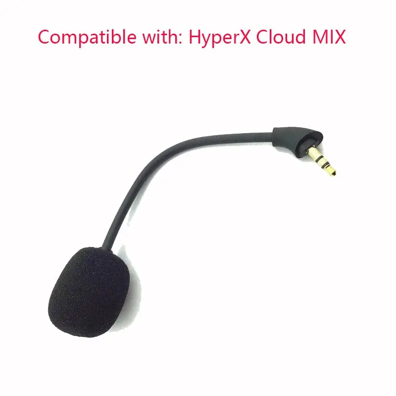 Replacement Game Mic Microphone Boom for Kingston HyperX Cloud Mix,PS5 Xbox One Nintendo Switch Computer PC Gaming Headsets