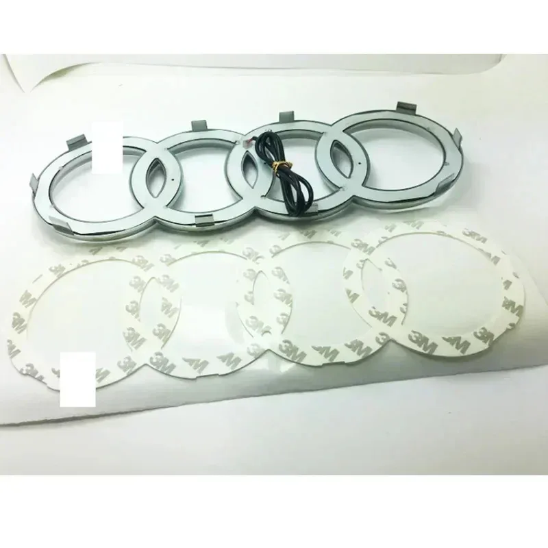 Audi Car LED Front Grille Logo Lamp Static White Light 249 273 285mm For AUDI A3 A4 A5 A6 A7 A8 S3 S4 S5 S6 S7 Q3 Q5 Q7 TT - view 5