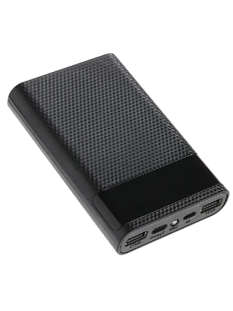 4x18650 Batterie DIY Power Bank Fall 5V 2A Dual USB Typ C DIY Lade Lagerung box Für Android Micro USB Schnittstelle Smartphones