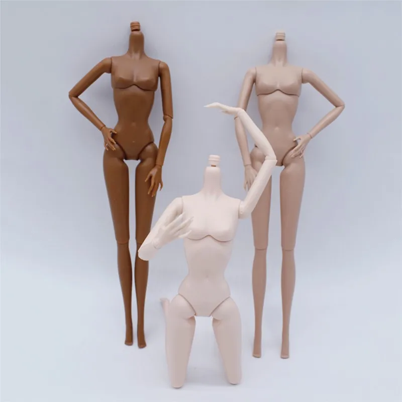 Fashion Doll Head 1/6 Supermodel Doll Makeup Face Curly Hair Toy Joint Movable White/normal/black Skin Body+Head Doll Accessorie