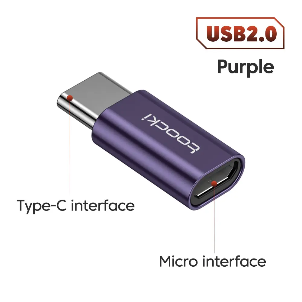 Toocki otg usb 3,0 zu typ c adapter micro to typ c männlich zu usb 2,0 weiblich konverter für macbook xiaomi samsung otg stecker