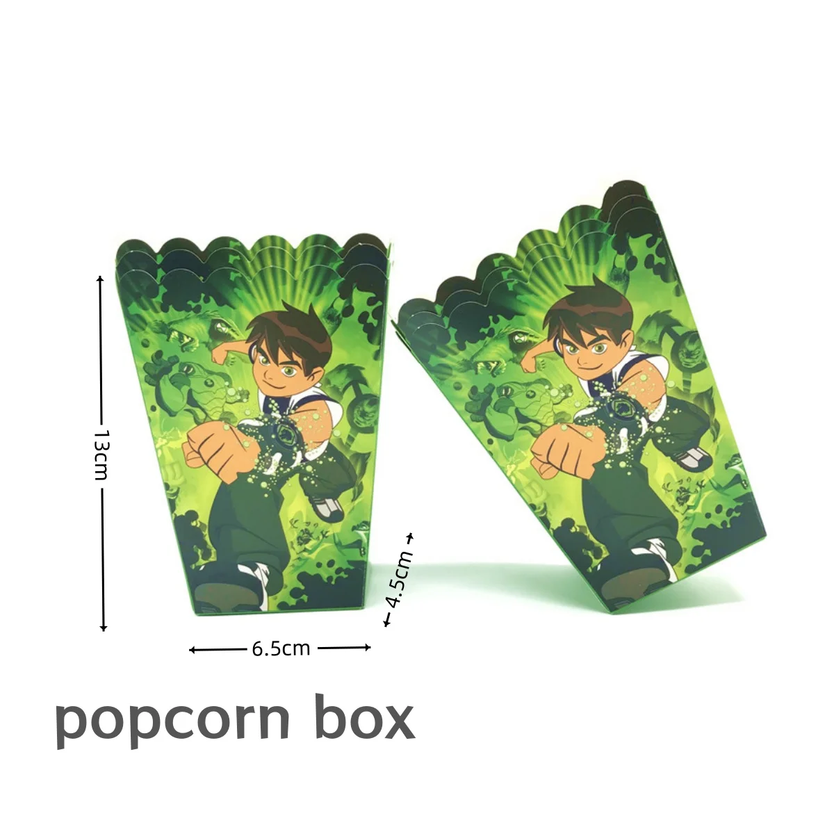 Ben 10 Popcorn Box Birthday Party Decor Ben 10 Gift Box Cookies Chocolate Candy packaging Baby Shower Boys Gifts Party Supplies