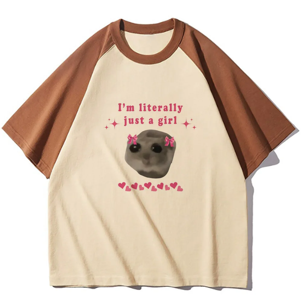 Sad Hamster Tee women trendy t shirt girl 2000s clothing