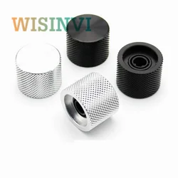 2PCS 21.5X17mm Aluminum alloy knob Potentiometer Knob cap Car air conditioning navigation switch knob cap D-axis / flower axis
