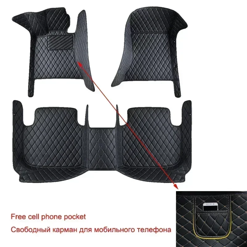 Customized Car Floor Mats for Mercedes Benz GLA X156 H247 2019-2023 GLB 5 Seat 7 Seat Interior Details Accessories