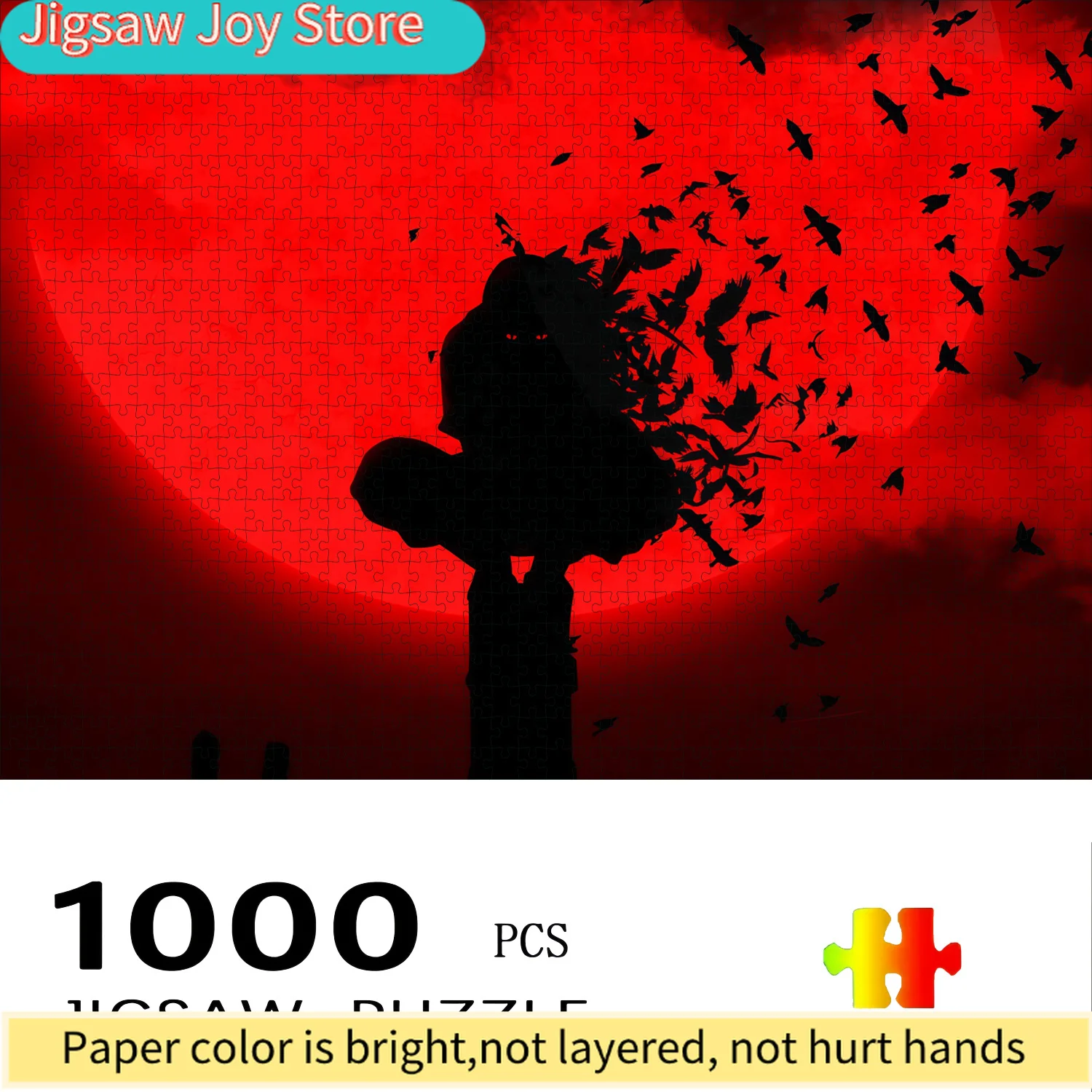 

Набор в коробке, с рисунком по мотивам аниме Наруто, сложная бумажная головоломка — большая интерактивная семейная игра, домашний декор, развивающая мышление.