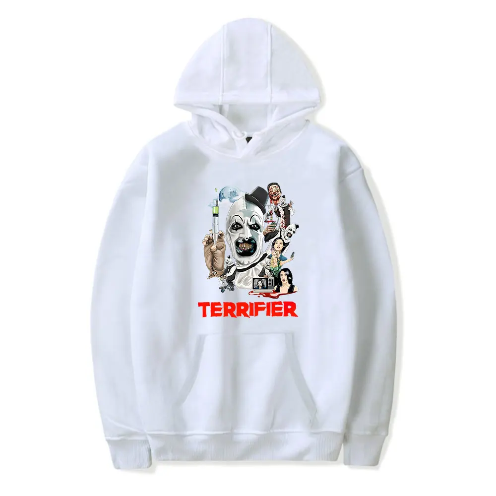 Terrifier Art the Clown Tracklist Hoodies Merch Unisex Fashion Casual Sweatshirts Streetwear Hoodie Outdoor Outwear