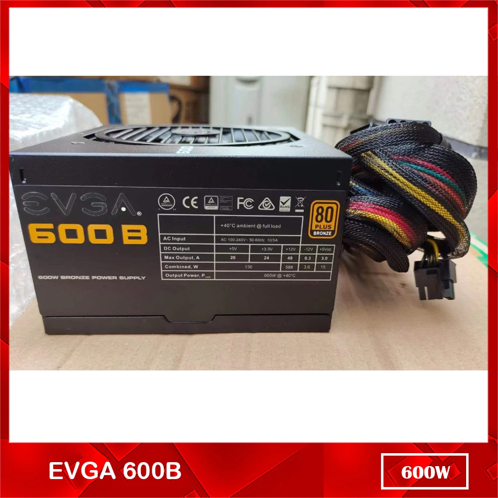 

New For Mining Power Supply for EVGA EVGA 600B 600W Full Module 100% Test Before Shipment