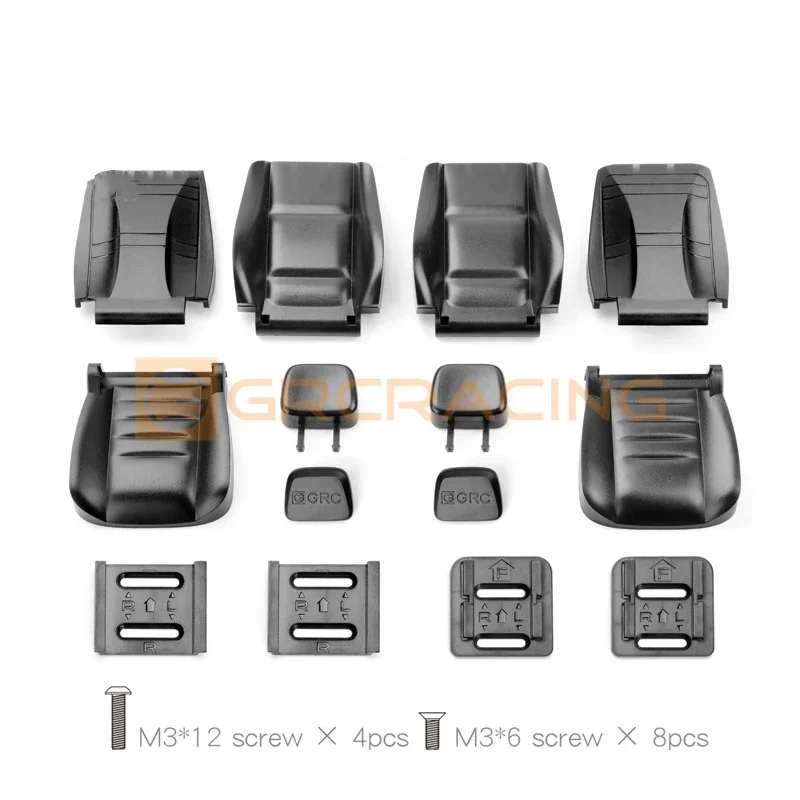 1 Pair Simulation Adjustable Seat for 1/10 RC Crawler Car TRX4 G500 TRX6 G63 RC4WD D90 AXIAL SCX10