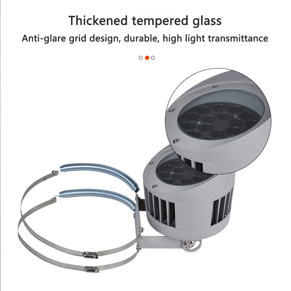 ไฟต้นไม้ LED อัจฉริยะ 100W สำหรับภายนอกอาคาร กันน้ำ เหมาะสำหรับสวน สนาม ลาน วงแหวนไฟส่องต้นไม้ 36W ขายดี