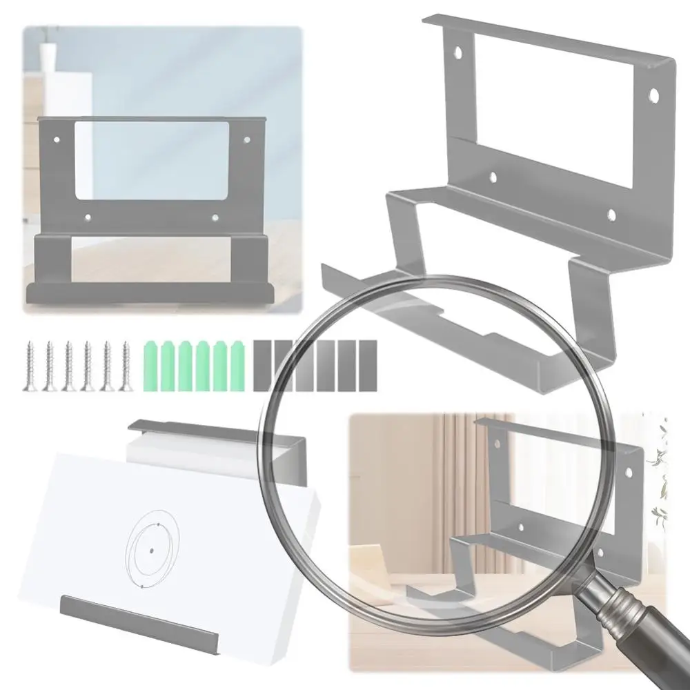 

For Starlink Gen 3 2-in-1 Router Wall Mount and Power Supply Holder Space Saving Metal Wall Mount Kit for RV Boat Home Office