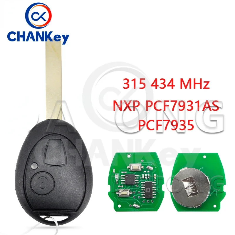 CHANKey Wprld Car Remote Control  For BMW Mini Cooper R50 R53 315 434 MHz ID73 PCF7931/7935 Replace Smart