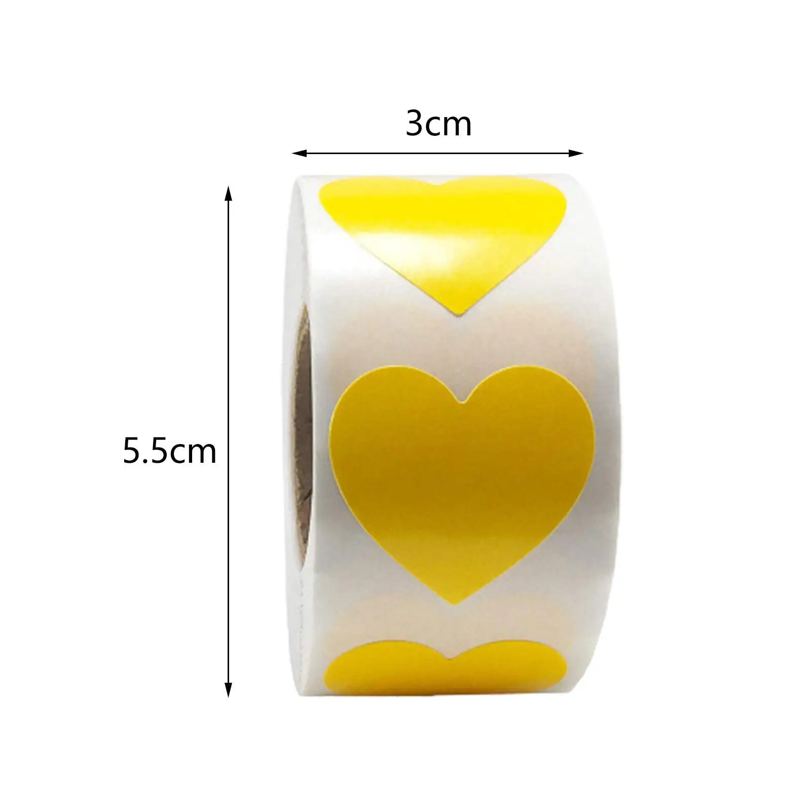 Heart Stickers Labels 1 Roll Valentines Day Decor Wrapping Gifts Crafts 1inch Stickers Labels for Party Favors Birthdays