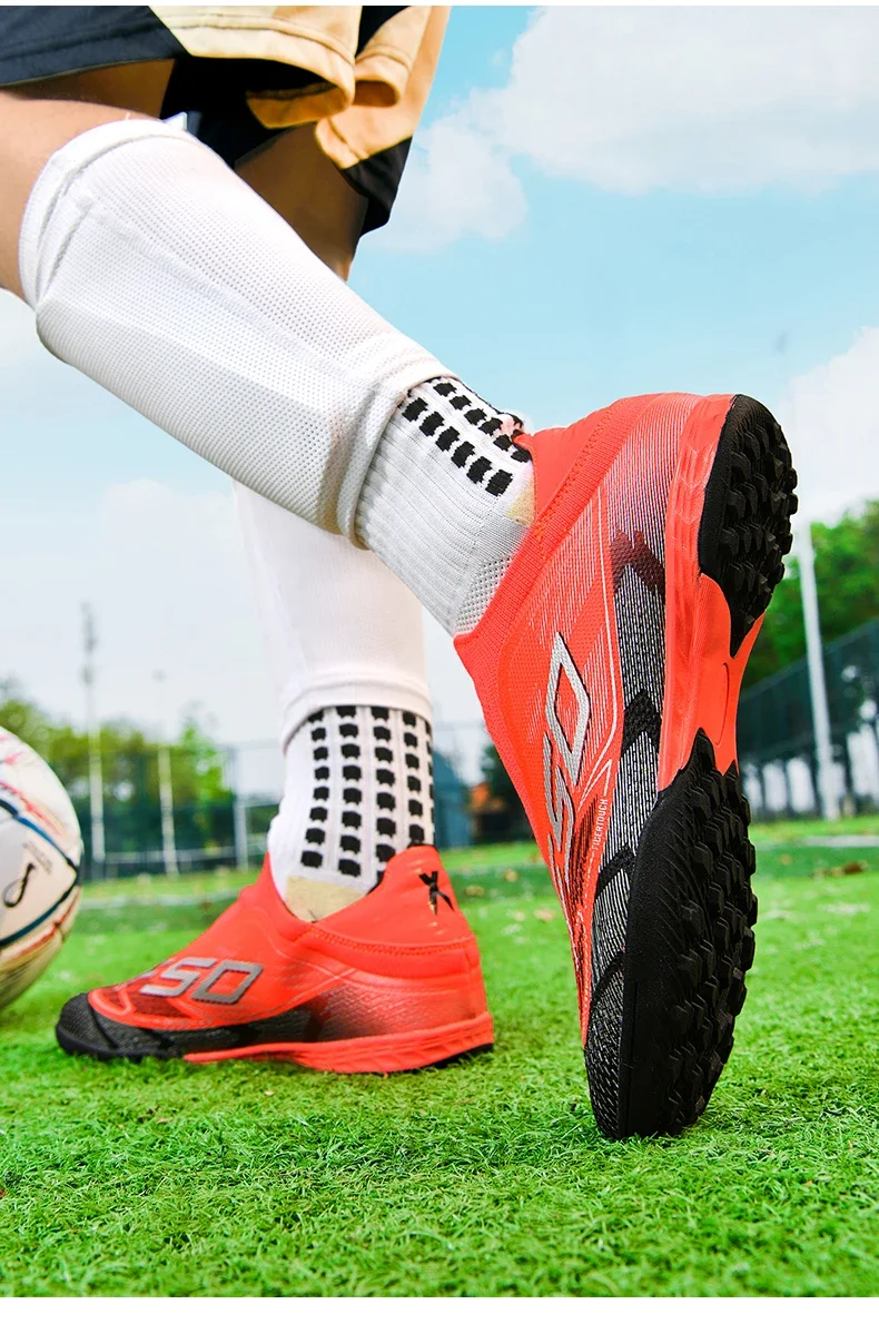 Herren Original Fußballschuhe Hochwertige Atmungsaktive Ultraleichte Profi-Fußballschuhe für Spielfeld und Training – Detail 38