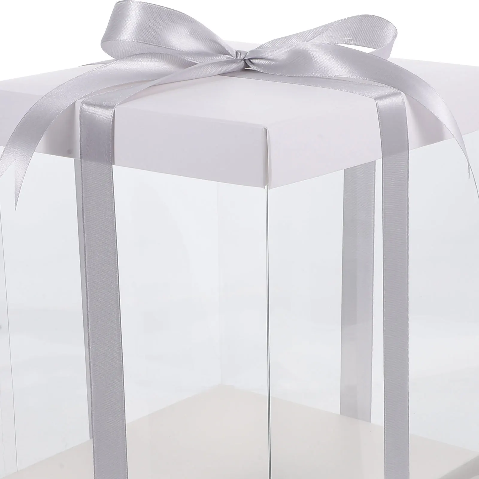 

5Pcs Clear Cake Box Sturdy Cake Carrier Baking Packing Box for Birthday Party Dessert Display Safe Food Storage