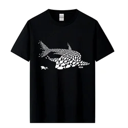 Tauchen Fisch Shark Diver Taucher Tank Maske Lustige Geburtstag Geschenk T-shirt T-SHIRT Kühlen Casual Stolz T Hemd Männer Unisex Mode t-shirt