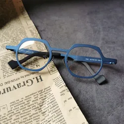 Vintage Square Pure Titanium Eyeglasses Frames Men Women Optical Glasses Frame Retro Premium Prescription Eyeglass Eyewear