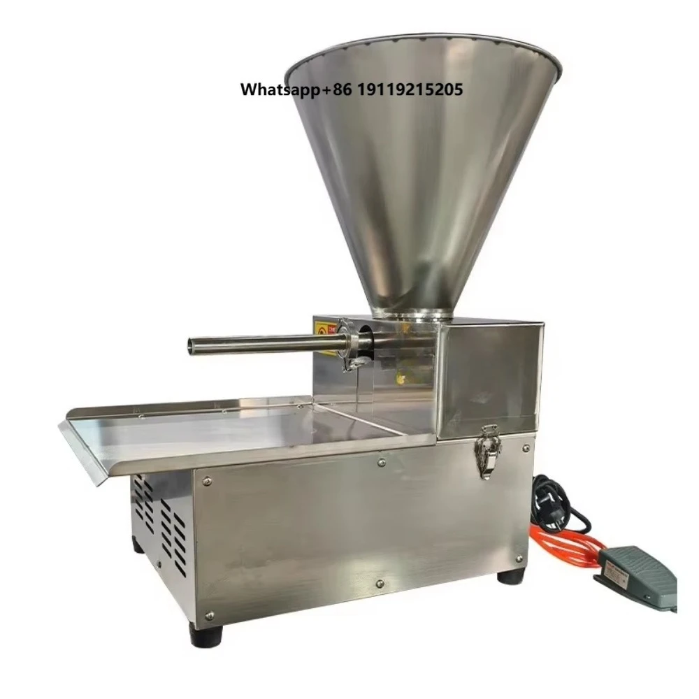 Desktop Electric Sausage Stuffing Machine Stainless Steel Sausage Filler for Butcher Restaurant Hot Dog Salami Processing