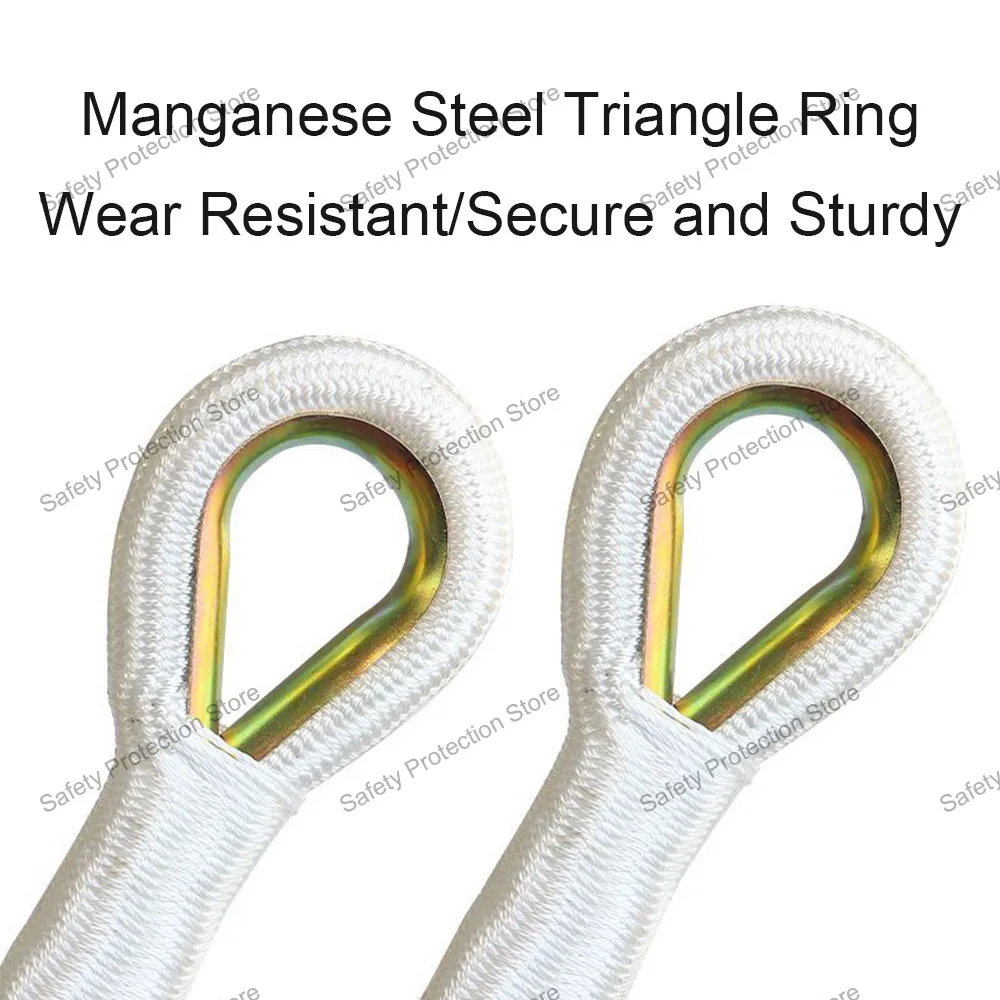 9.84ft Emergency Fire Escape Ladder with Hooks Outdoor Engineering  High-altitude Work Climbing 3m Anti Slip Soft Rope Ladder