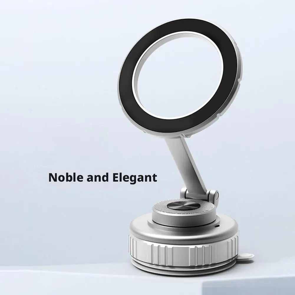 

Car Vacuum Suction Cup Car Phone Holder 360° Rotation Strong Magnetic Foldable Stand For Iphone 12-16 Pro L9C8